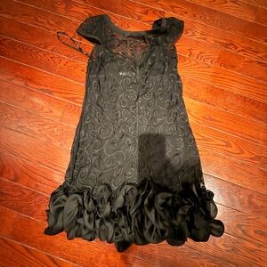 Guess Black Mesh Dress